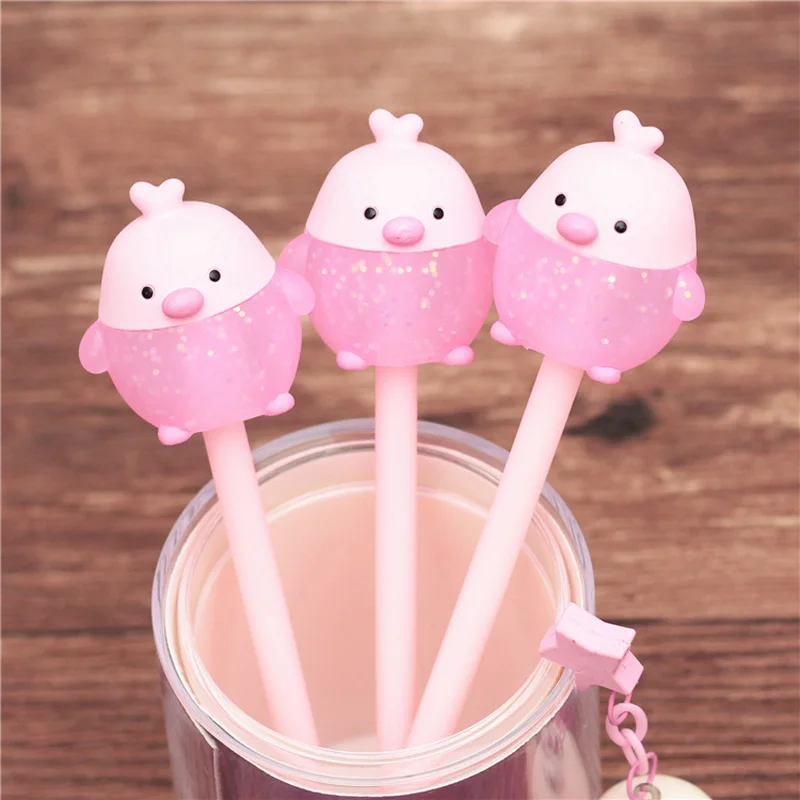 Kawaii гелевая ручка с единорогом Мультяшные животные кролик медведь нейтральная ручка прекрасный гель для девочек ручки креативные канцелярские принадлежности для школы