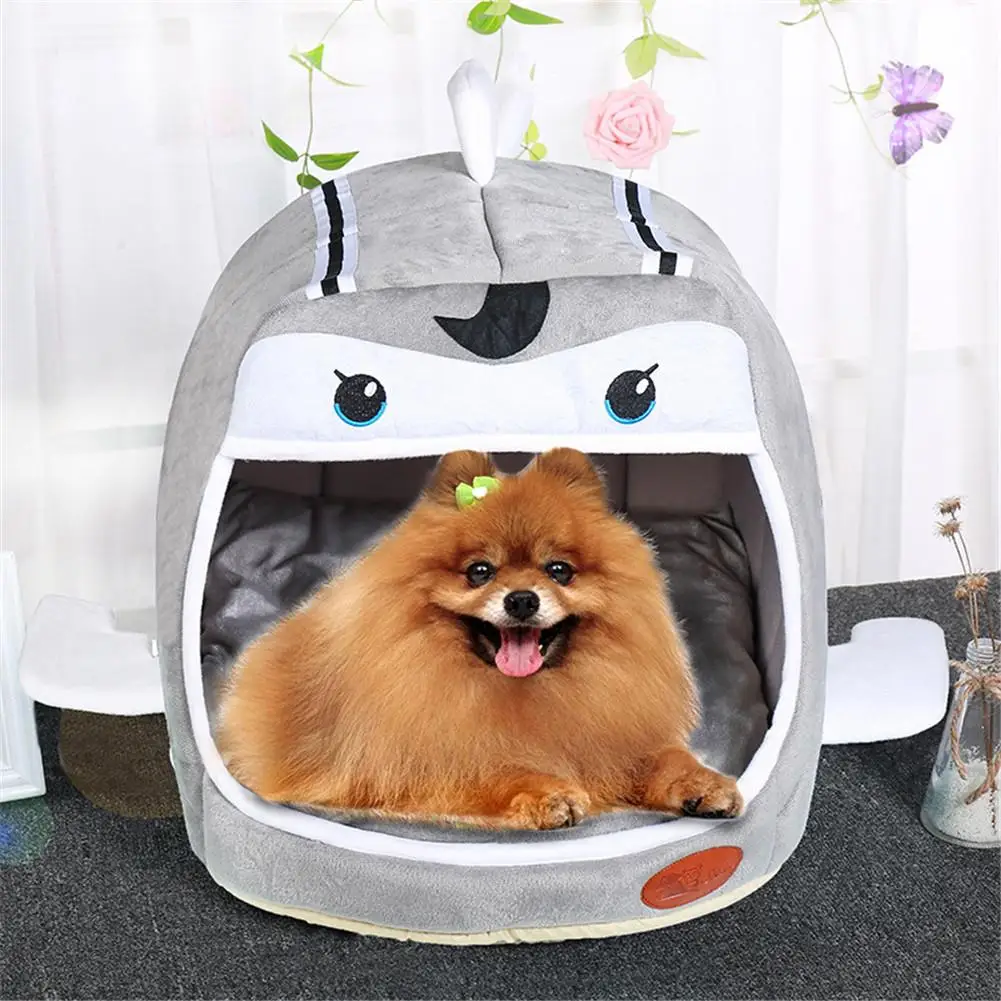 Двойная Складная теплая подстика для животных маленький самолет собака кошка