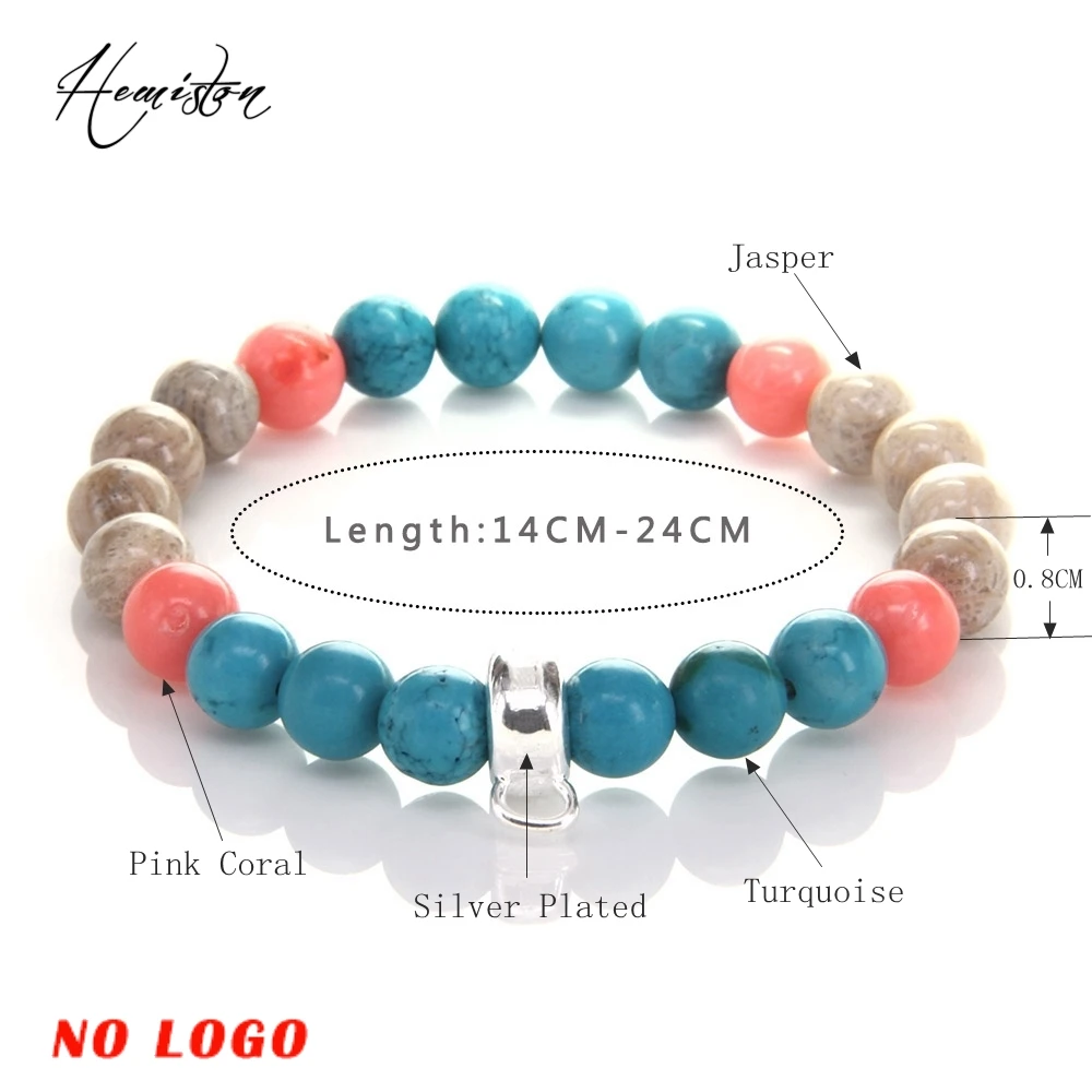 Амулетный браслет Thomas из разноцветных материалов с изображением позолоченные