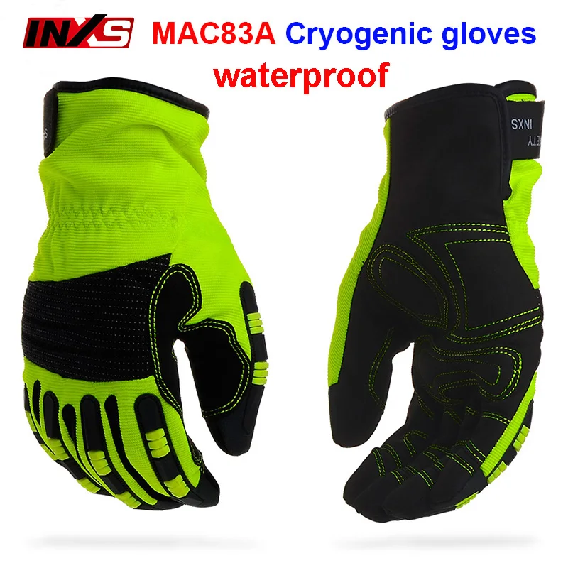 Size L SAFETY-INXS MAC83A холодной защиты водонепроницаемые механики перчатки высокая гибкость оповещения Цвет безопасности перчатки открытый лыжные перчатки - Цвет: Size L