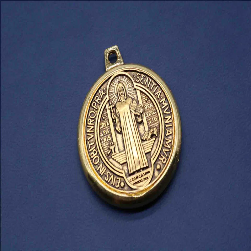 St. Benedict держатель промоакция цинковый сплав религиозная подвеска с Иисусом