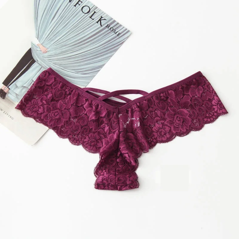 4 шт./лот большие размеры сексуальные прозрачные кружевные трусики стринги с