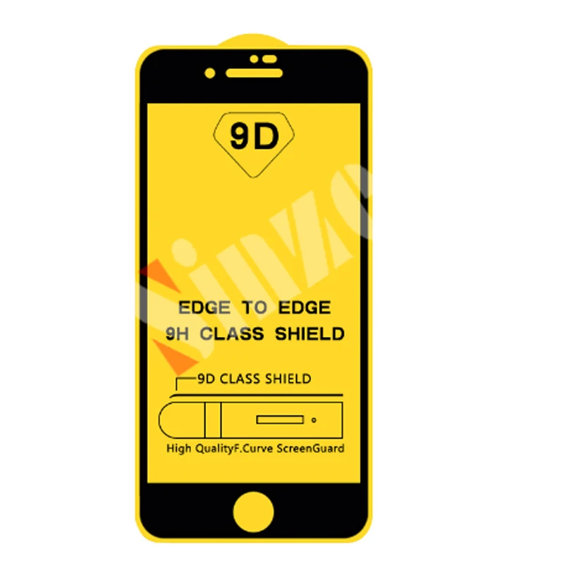 Закаленное стекло 9D с полным покрытием клея 100 шт. для Samsung