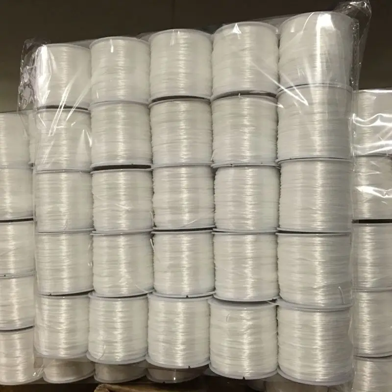 Белый эластичный шнур с кристаллами 65 ярдов|cord thread|thread for jewelry makingstring cord |
