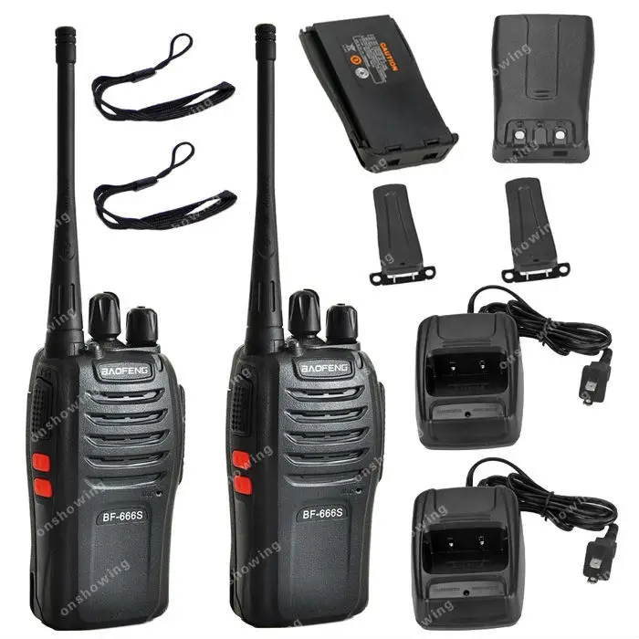 2 шт. Baofeng BF-666S UHF 400-470 мГц 5 Вт CTCSS DCS двухстороннее радио рации ON0417 | Мобильные