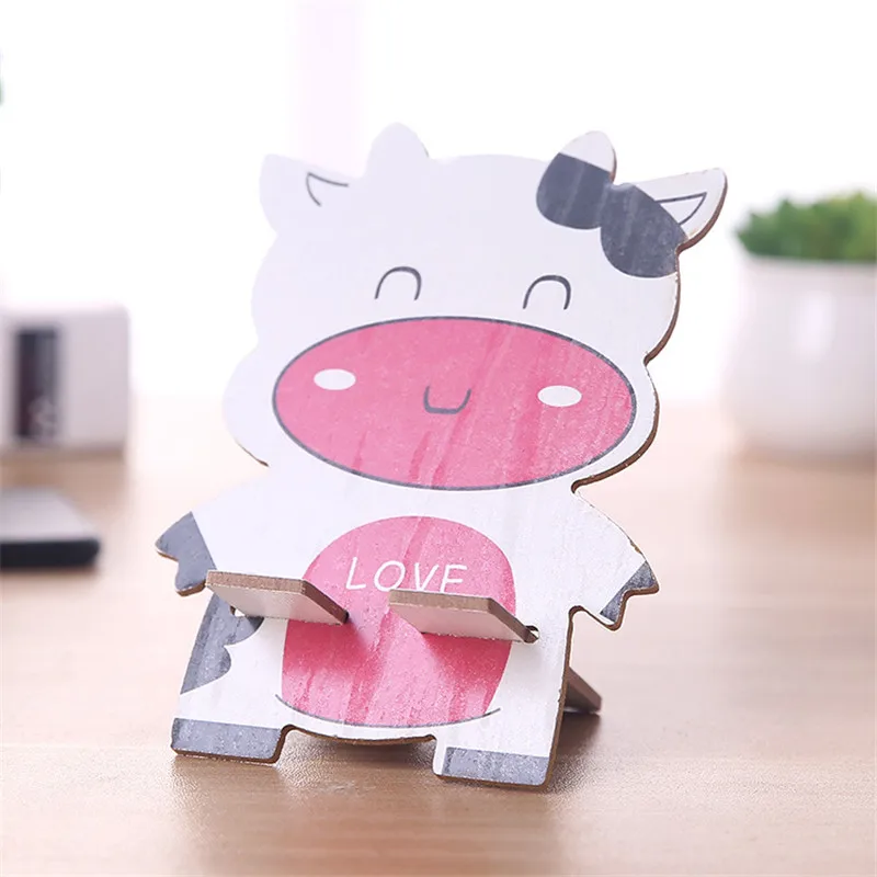 Держатель для мобильного телефона милый мультяшный кот собака Настольный