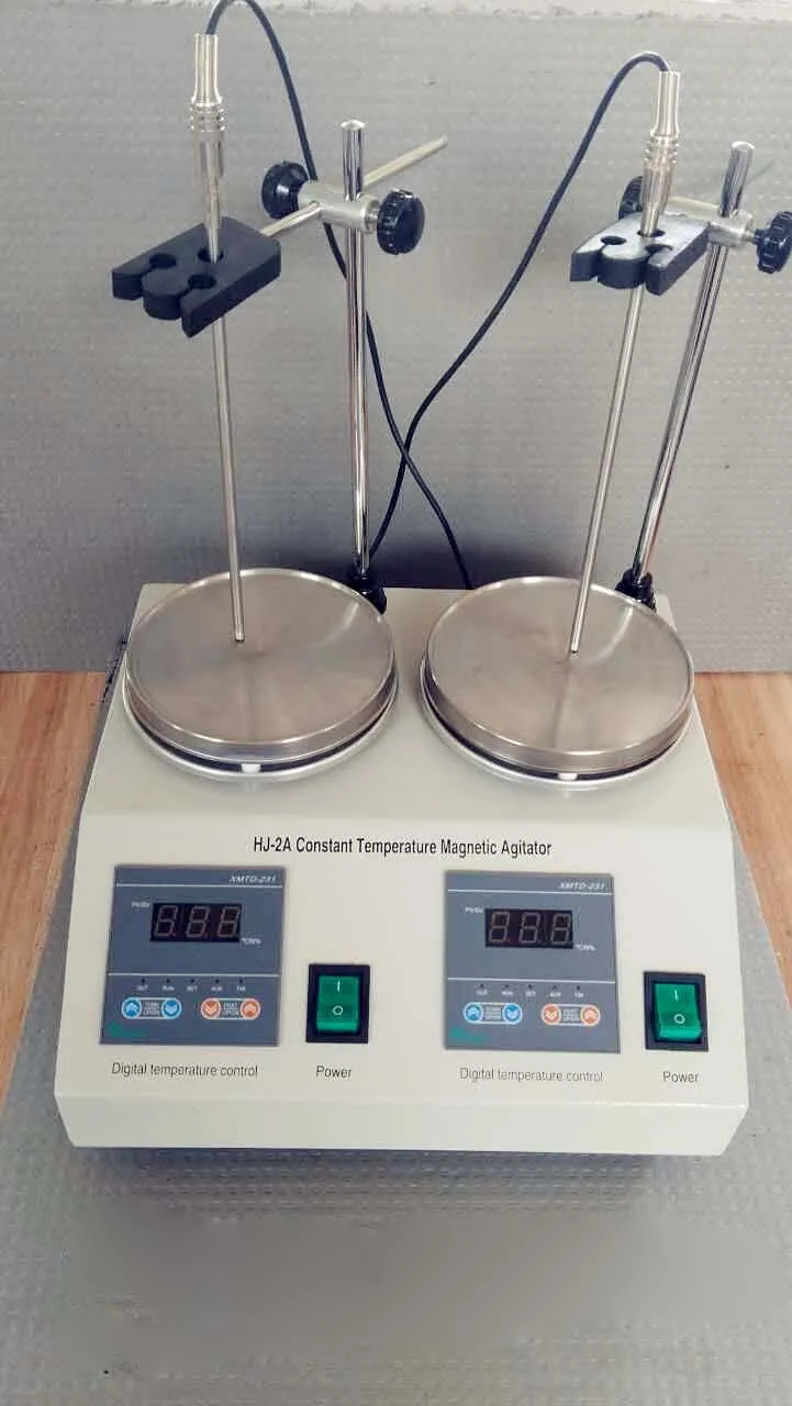 2 Units Heads Multi-unit Digital Thermostatic Magnetic Stirrer Hotplate mixer | Инструменты