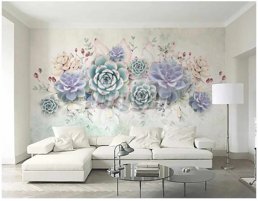 

Custom photo Art wallpaper 3D FLower Designs TV background/living room/ hotel decoration/shopping center 3d mural wall paper