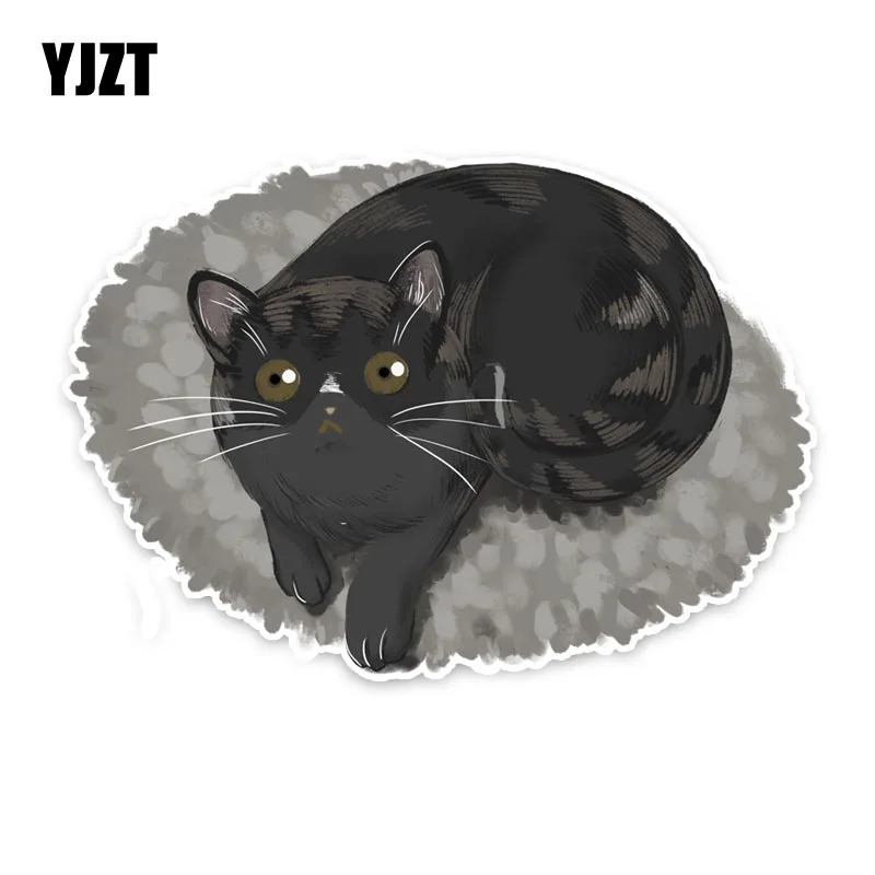 

YJZT 16.2CM*11.2CM Originality Animal Cat PVC Car Sticker Decal Decor Graphical 5-1330