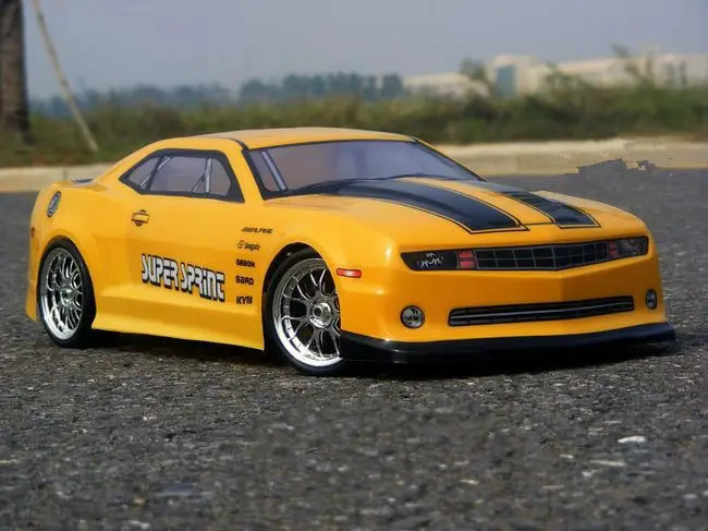 2 шт./компл. Camaro 1:10 ПВХ дрейф на дороге роспись корпус с ветер хвост для HSP Traxxas Tamiya 3