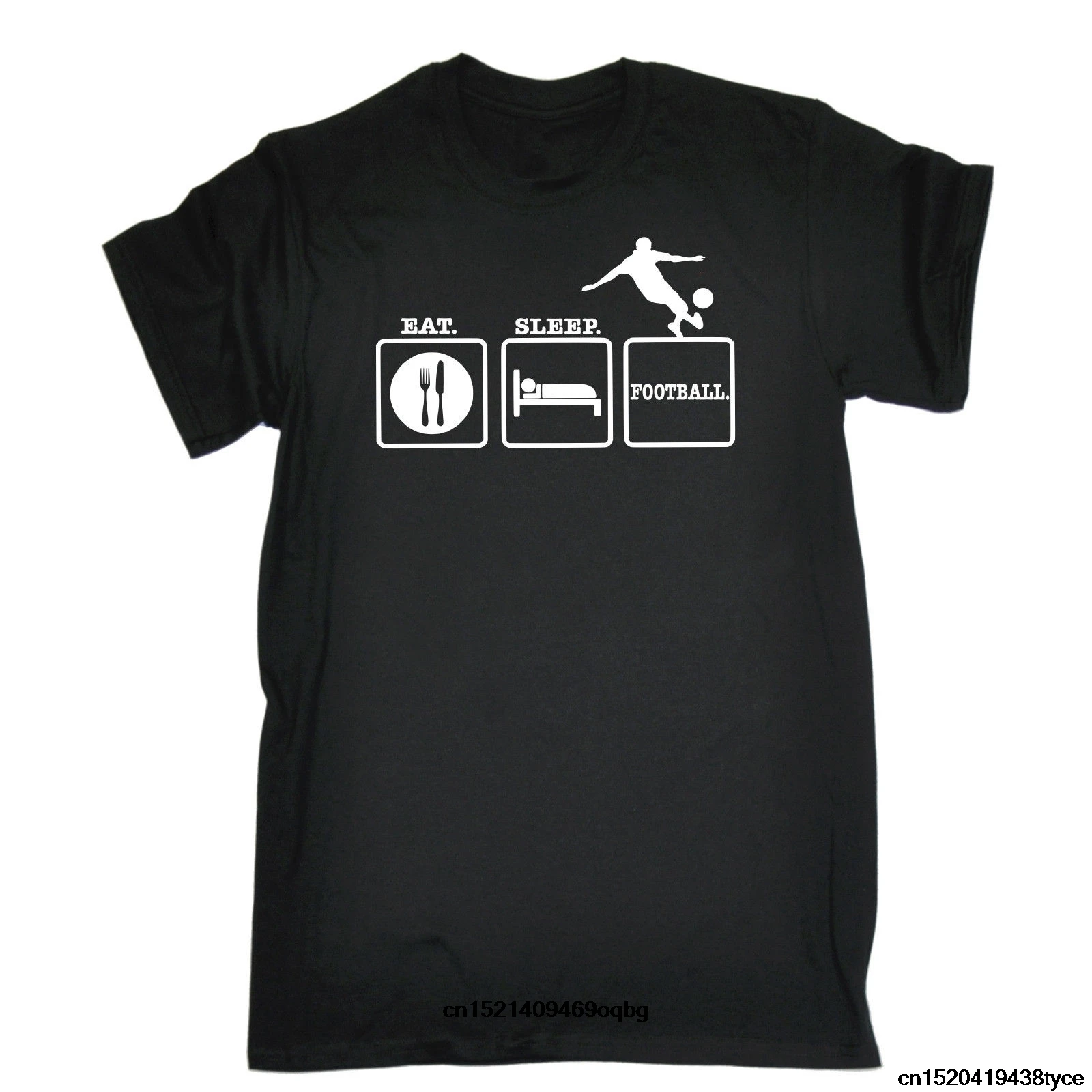 EAT SLEEP футболка Footie Soccering шутливые забавные подарок на день рождения 123