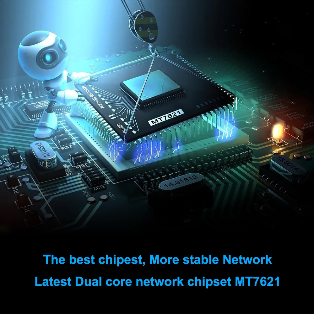Маршрутизатор Cioswi Openwrt Wi-Fi ретранслятор 1200 Мбит/с двухдиапазонный 2 4 ГГц/5 ГГц USB 0