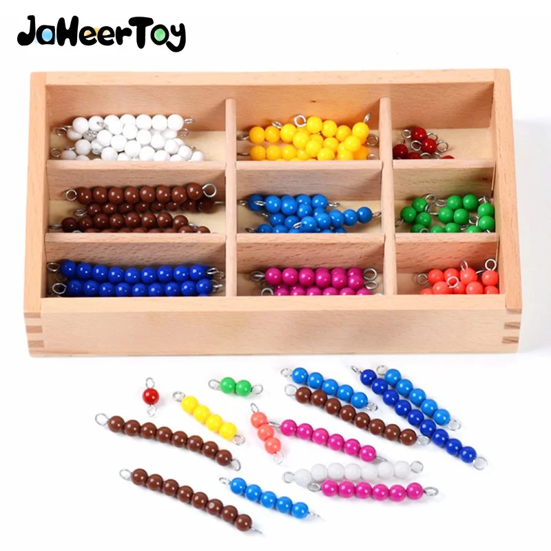 

Обучающие деревянные игрушки jahertoy Bbay, цветные бусины, фигурки, математическая игрушка для детей, деревянный подарок