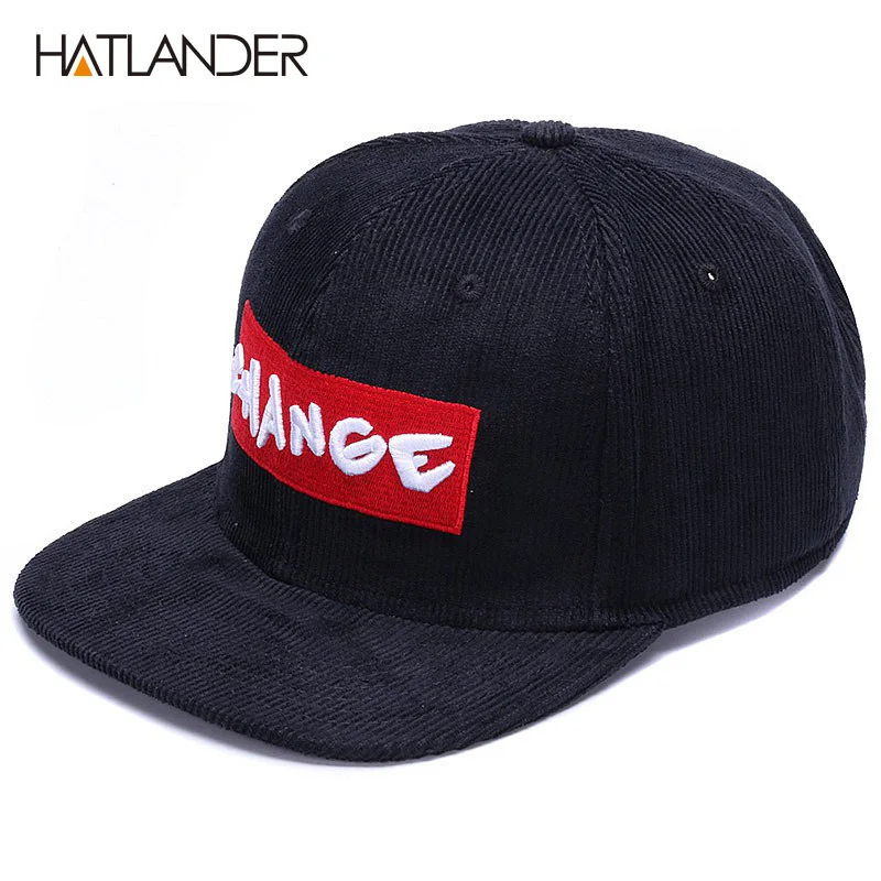 Кепка HATLANDER Мужская Вельветовая брендовая бейсболка с вышивкой и надписью