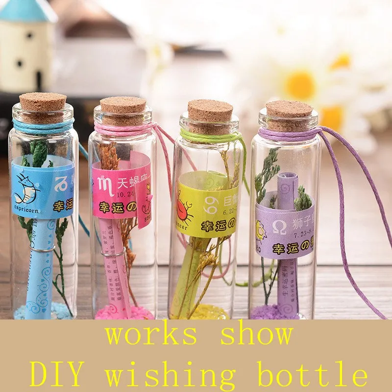 Много размеров милые мини прозрачные пробковые пробки стеклянные бутылки