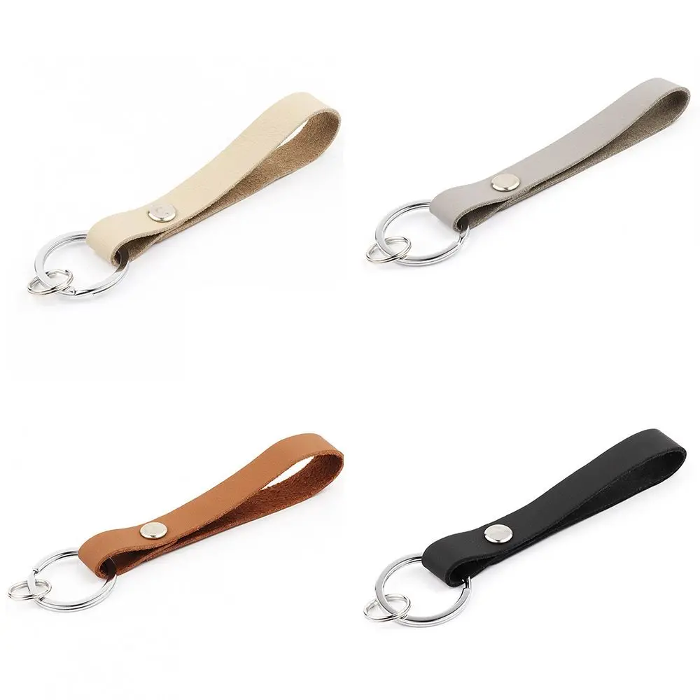 Высококачественные кожаные брелки для ключей Модные Простые ретро мужские
