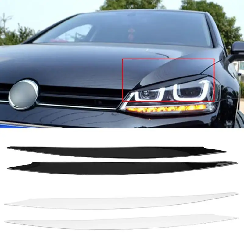 1 пара фар бровей Веки Накладка для VW Golf 7 GTI 2013 2014 2015 2016 2017 2018