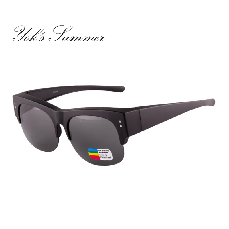 C4 Black Black YOK'S поляризационные очки для близорукости, женские солнцезащитные очки на застежке, очки для чтения, мужские очки с покрытием, подходят для вождения, очки HN1293 - Цвет линз: C4 Black Black