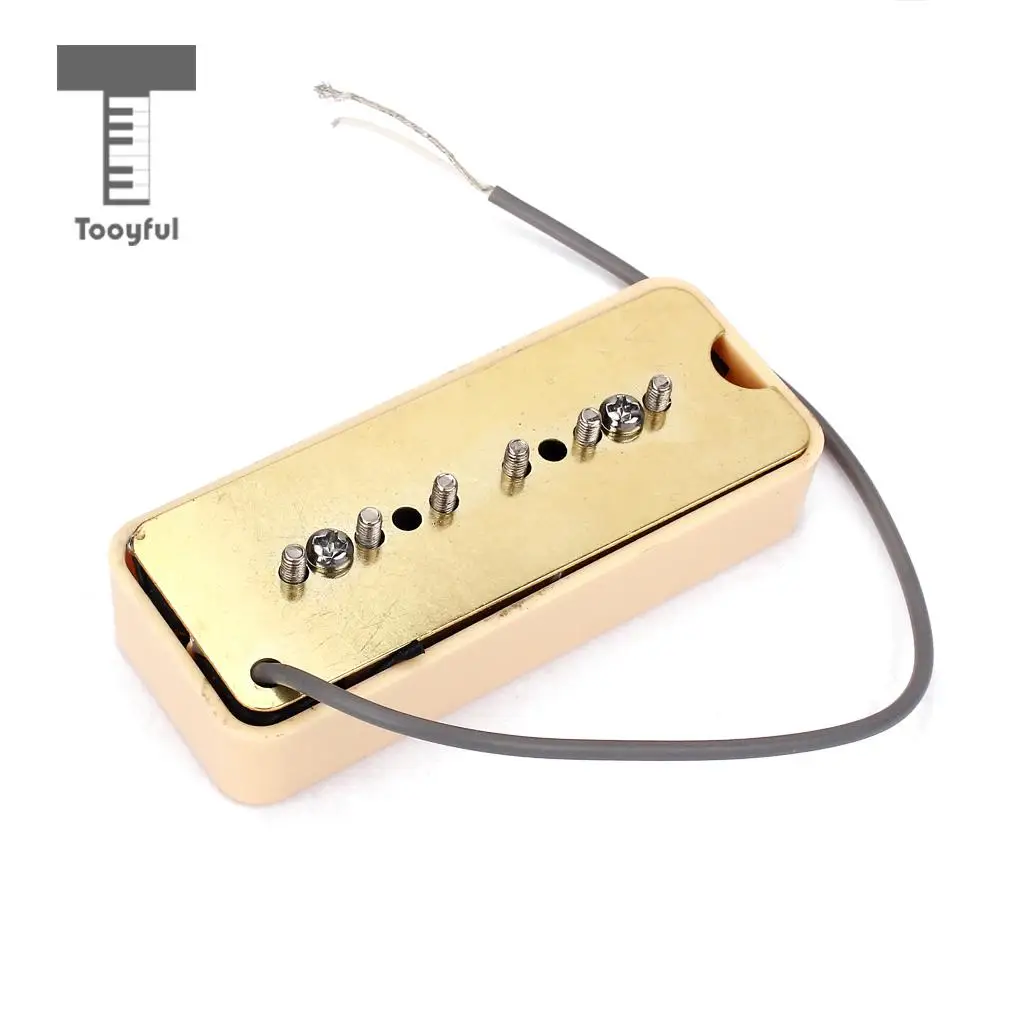 Tooyful 2 шт. одна катушка мыло бар ЗВУКОСНИМАТЕЛИ ДЛЯ P-90 P90 LP Gb электрогитары запчасти аксессуары 50 мм/52 мм крем