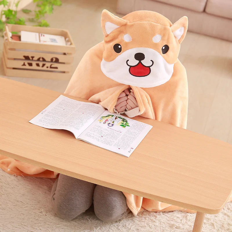Милый плюшевый плащ Cor gi Dog 1 шт. мягкая мультяшная накидка аниме толстовка пижама