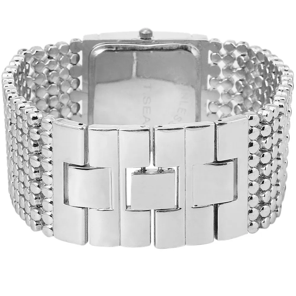 Женские часы браслет кварцевые модные женские из нержавеющей стали стразы