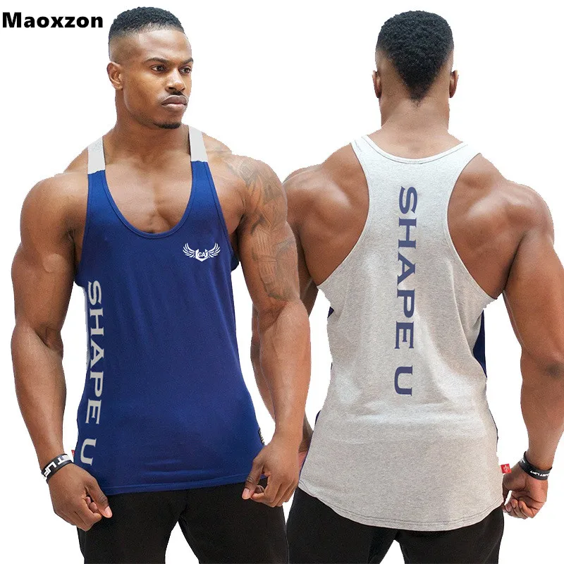 Maoxzon мужские майки для фитнеса Athleisure мужчин Летние повседневные свободные