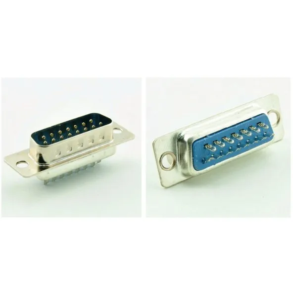 10 комплектов VGA D Sub два ряда 15 Pin DIY Папа + оболочка пластиковый адаптер расширение