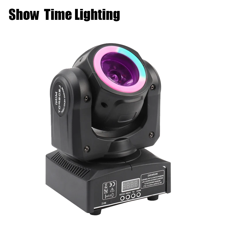 

Fast Delivery 60W Mini Led Beam Moving Head With Led Circle Spot Wash RGBW 4 In 1 Stage Effect DMX 512 Control KTV DJ Party Lite
