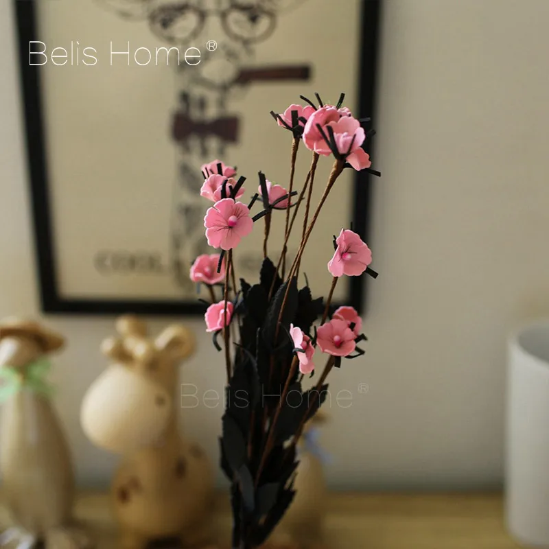 10 Головки 2 шт./компл. пастырской стиль Сливы Home decor ЧП искусственные цветы для