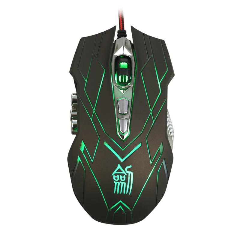 Hongsund новая игровая мышь Suzaku II + 800/1200/1600/2400 DPI USB 3D профессиональная