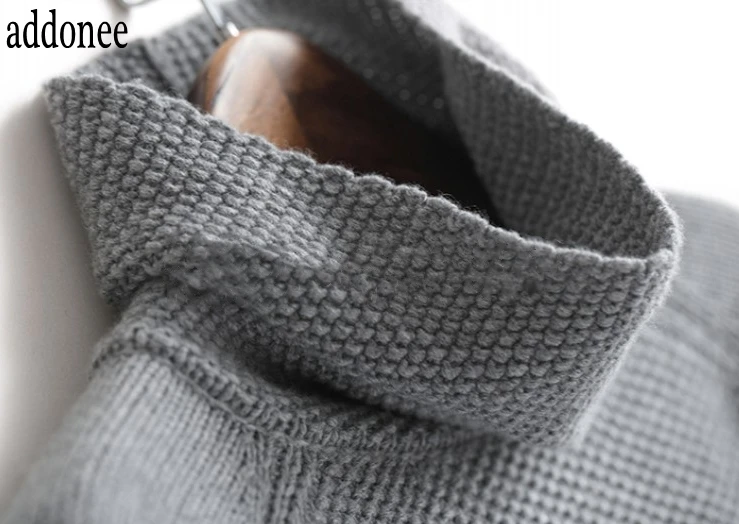 Autumn Winter Women Cashmere Wool Sweater Pullovers Warm Large Turtleneck Big Size Casual Wild Thick New Style High Quality | Женская