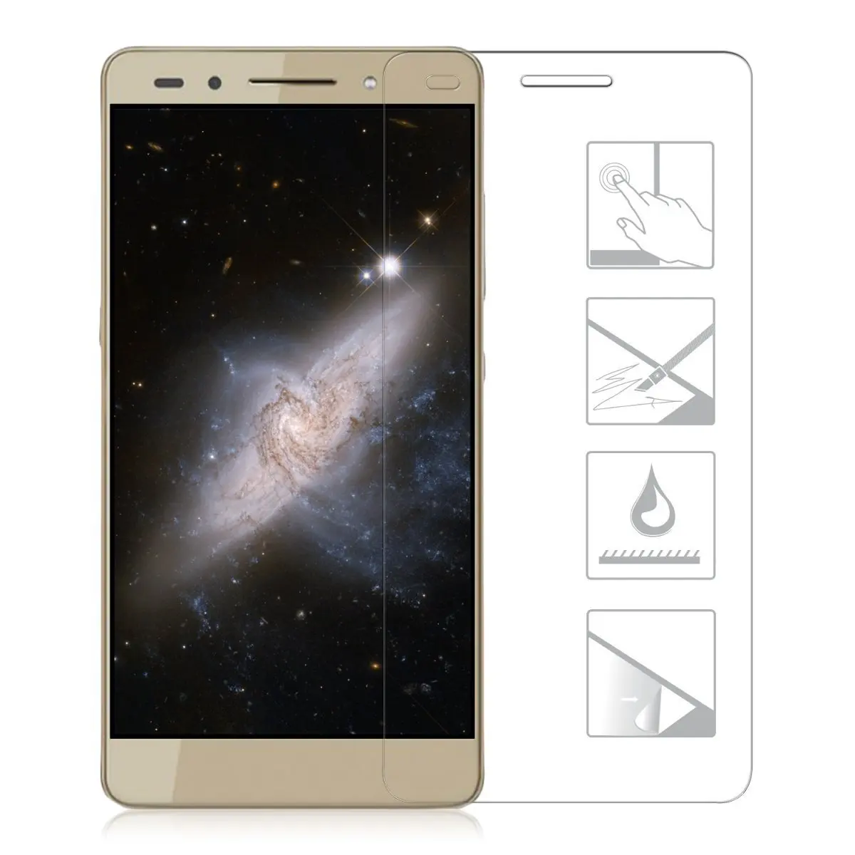 Honor 7 стекло не полное покрытие закаленное для Huawei LCD Взрывозащищенная пленка