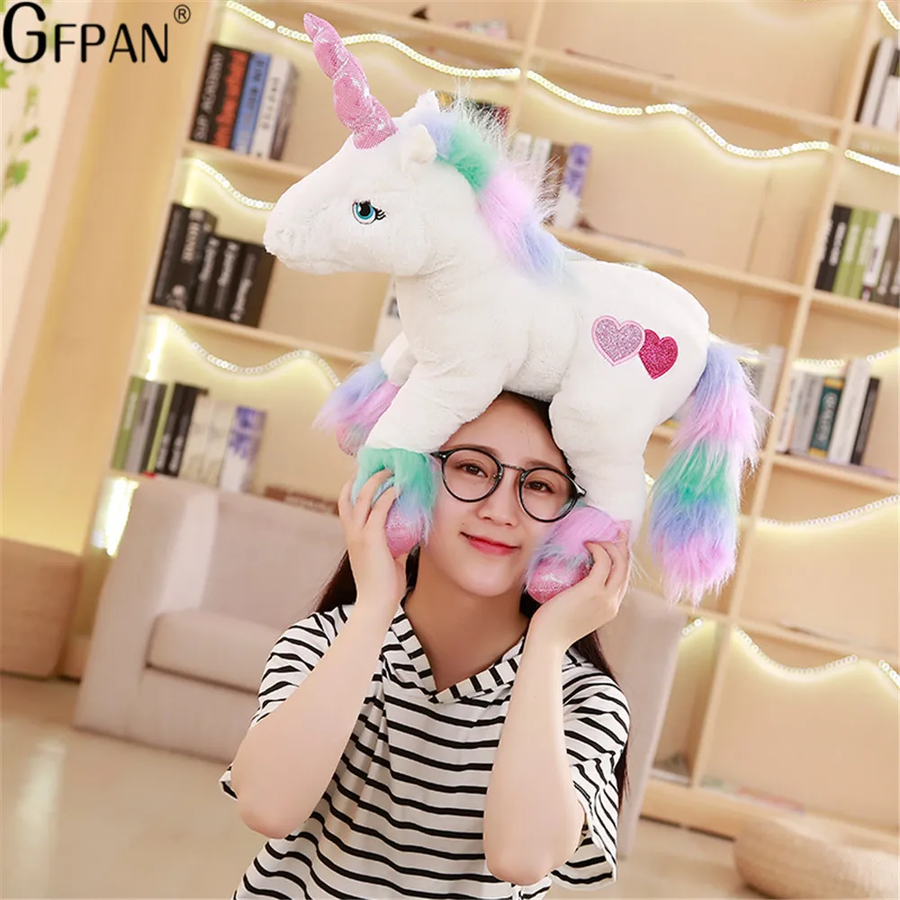 

1pc 50*40cm New Fashion Unicorn Plush Lovely Toy Japanese Soft unicorn Stuffed Animals Kawaii Present for Girls children