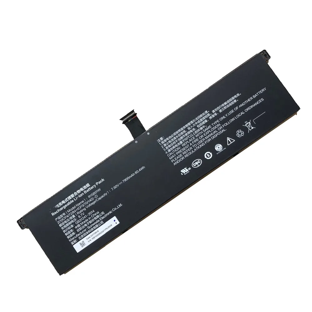 7 60 в 7900 мАч 60.04Wh R15B01W новый оригинальный аккумулятор для ноутбука Xiaomi Pro i5 15 6 |