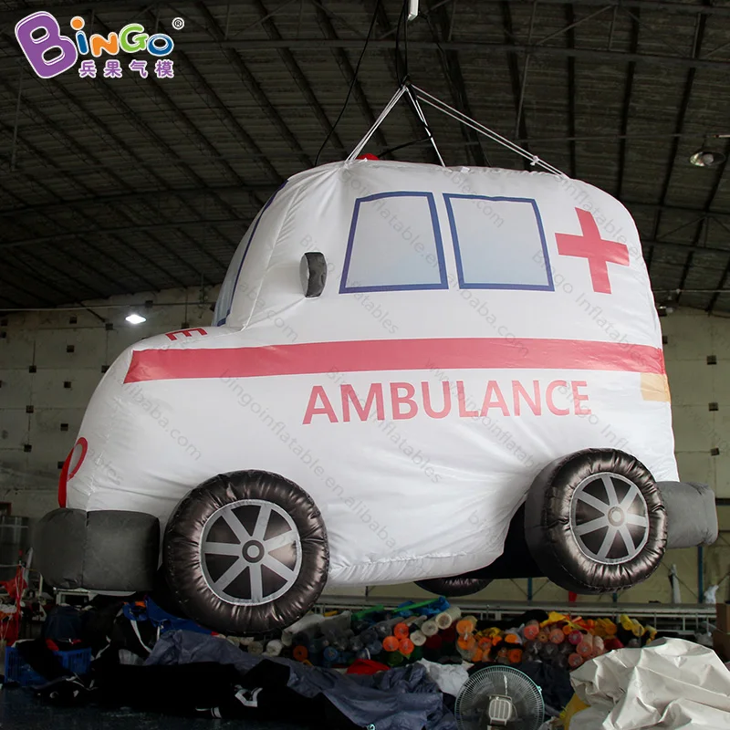 Customized 1.6 meters high inflatable ambulance digital printing airblown for hanging decoration toys | Игрушки и хобби