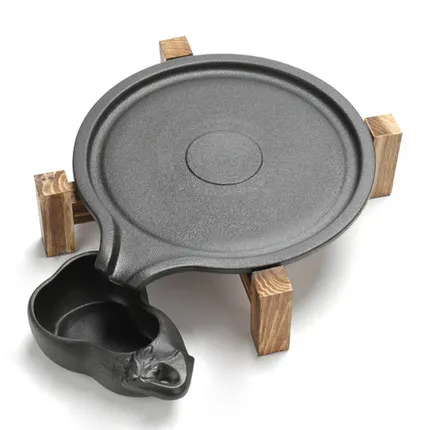 Каменная мельница чайный поднос простой бытовой керамический сухой пузырьковый