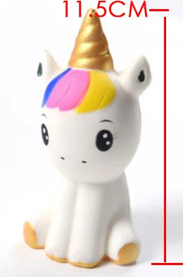 unicorn doll Милые кавайные мягкие сжимаемые игрушки, мягкие Мультяшные животные, мягкие медленно поднимающиеся сжимаемые игрушки для снятия стресса, игрушки для детей, аутизм - Цвет: unicorn doll