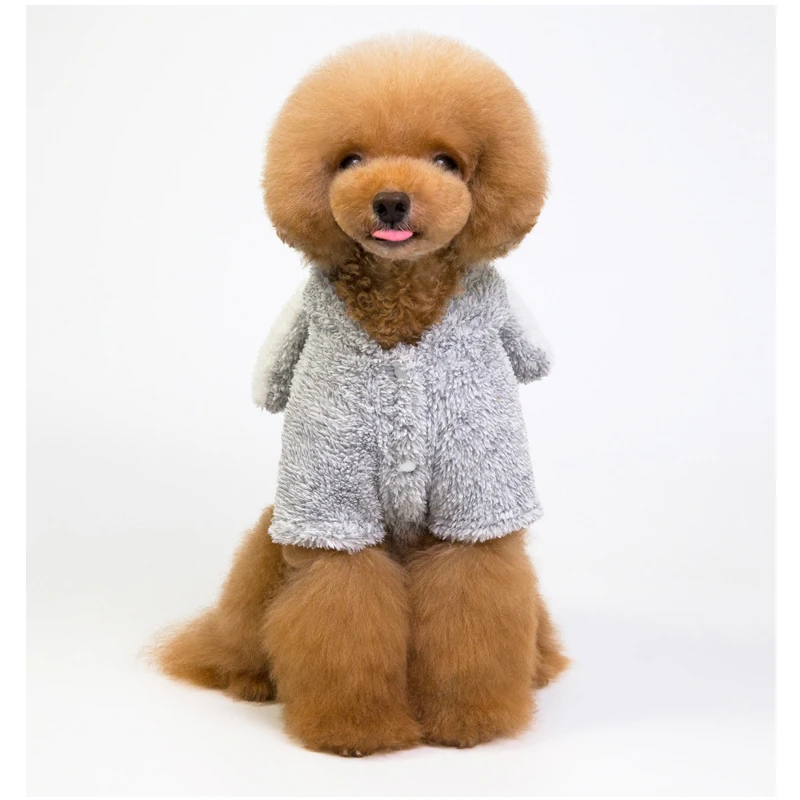 Теплые зимние для собак Одежда Толстовка флисовый уютный маленький собачья