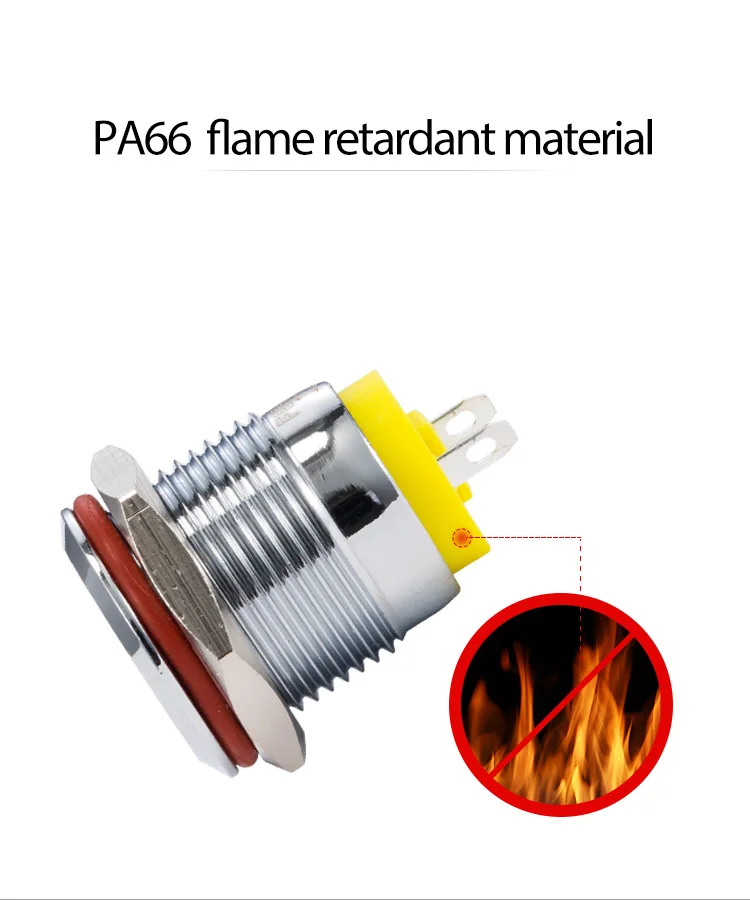 Flash СВЕТОДИОДНЫЙ Pilot 16 мм металлический мигающий индикатор светильник 6v 12v 220v светодиодный Водонепроницаемый мигать пилот, сигнальный огонь с проводом
