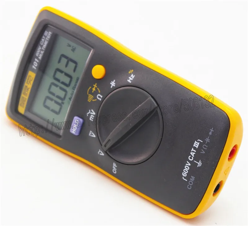Fluke 101 базовый карманный цифровой мультиметр размером с ладонь автоматическим