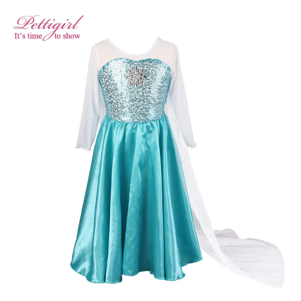 Pettigirl Hot Selling Girl Dress Long Sleeve Sequined With Clolk Christmas Children Clothing GD40527-6 | Детская одежда и обувь