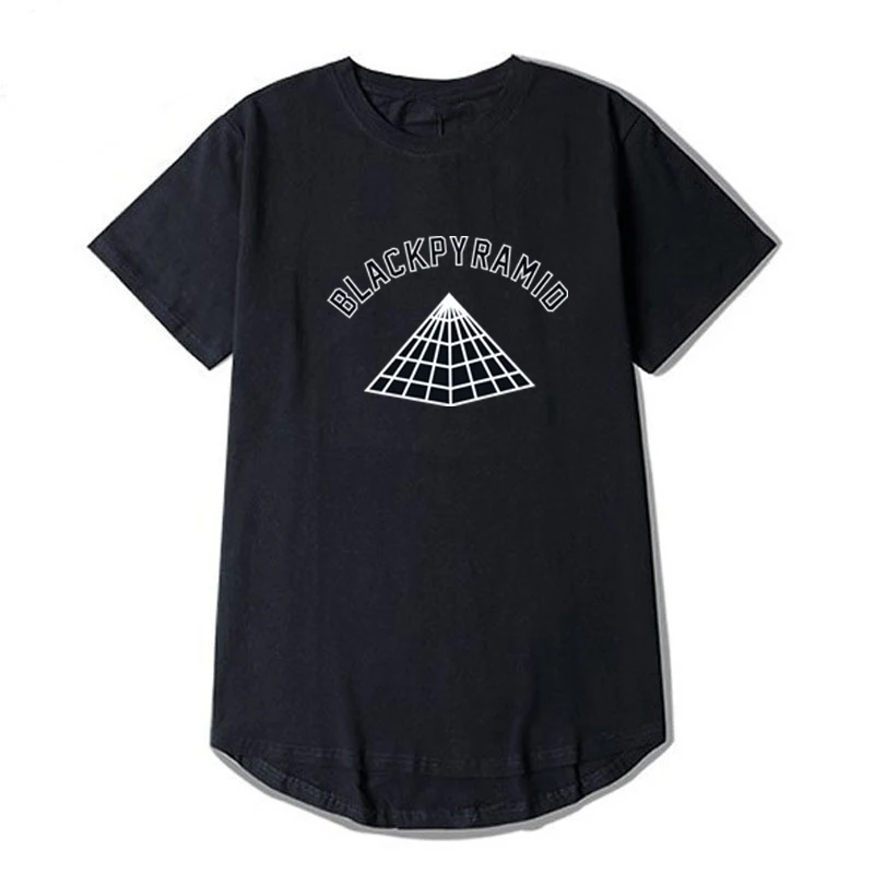 New Arrivals High Street T Shirt Men BLACK PYRAMID Hip Hop T-Shirts Chris Brown Brand Short Sleeves Cotton Extend Tour Tee Tops | Мужская