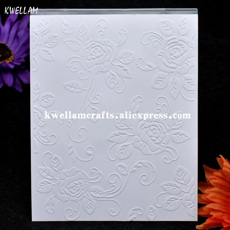 Роза Свадебные украшения Пластиковые тиснения папка для скрапбукинга DIY альбом