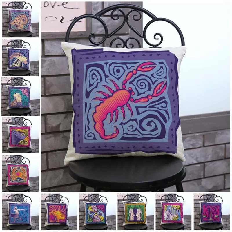 Современный 12 Созвездие ситец Постельное белье украшение наволочки диван дома