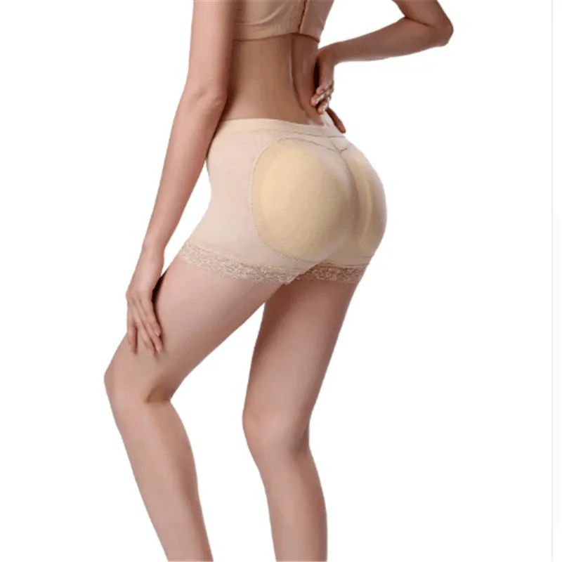 Трусы женские с эффектом пуш апа бесшовное нижнее белье вкладышами