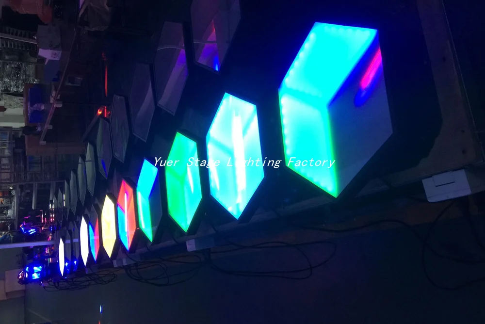 4 шт./лот светодиодный 3D видения панели ADJ уникальный дизайн 126 шт. 5050 SMD 3 в 1 RGB dmx 35 Вт Железный сценический светильник для dj светильник для дискотеки