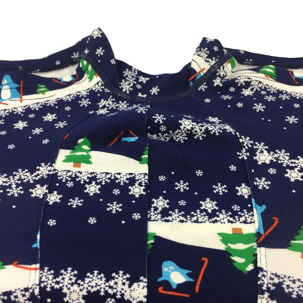 Забавные мужские хлопковые дышащие трусы боксеры с принтом снежного пингвина