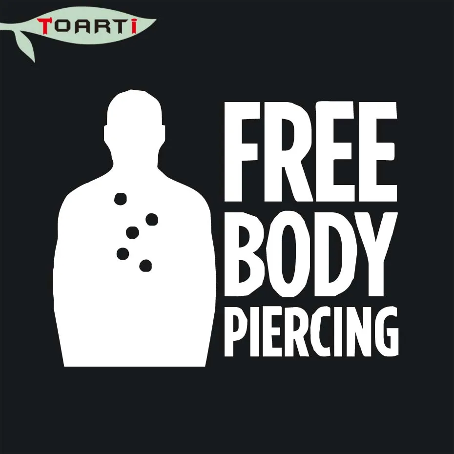 Бесплатно пирсинг Авто Наклейка Наклейки про пистолет права Nra