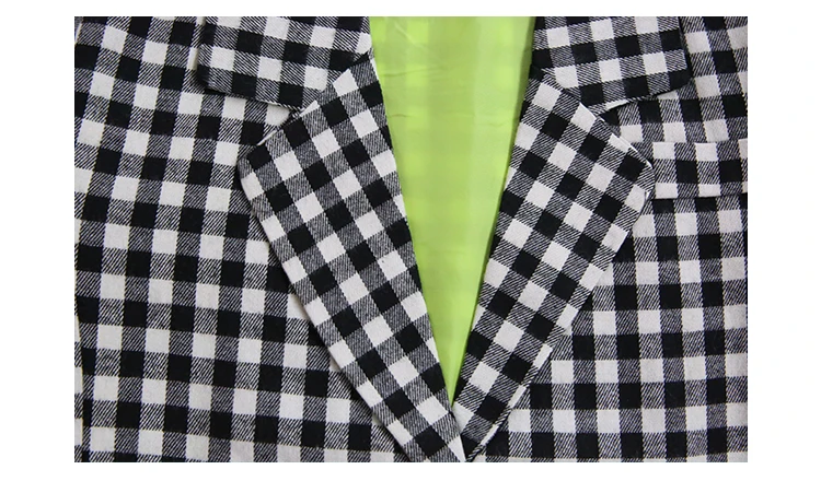 Baby girls plaid blazer coats spring autumn new Patch letter outerwear tops for children clothes teenage jackets ws904
