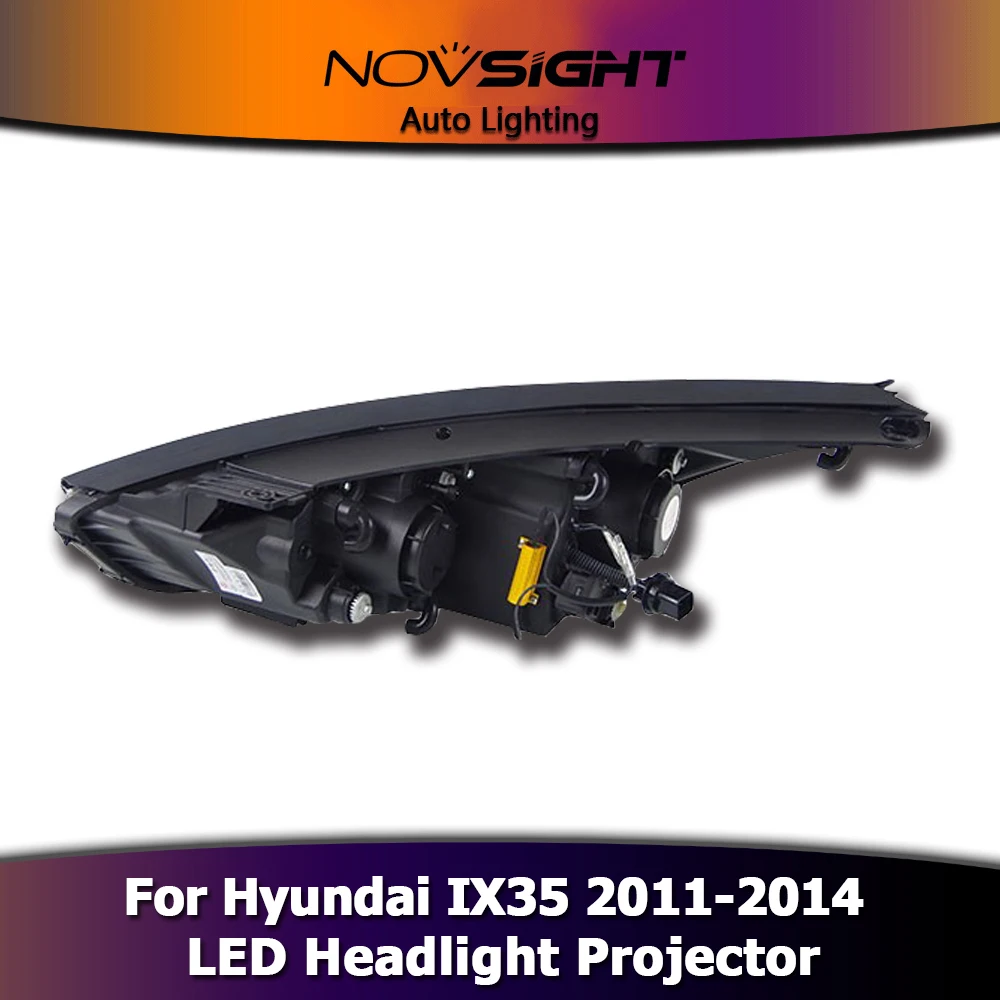 NOVSIGHT 2 шт. Автомобильные светодиодные фары проектор в сборе DRL Противотуманные